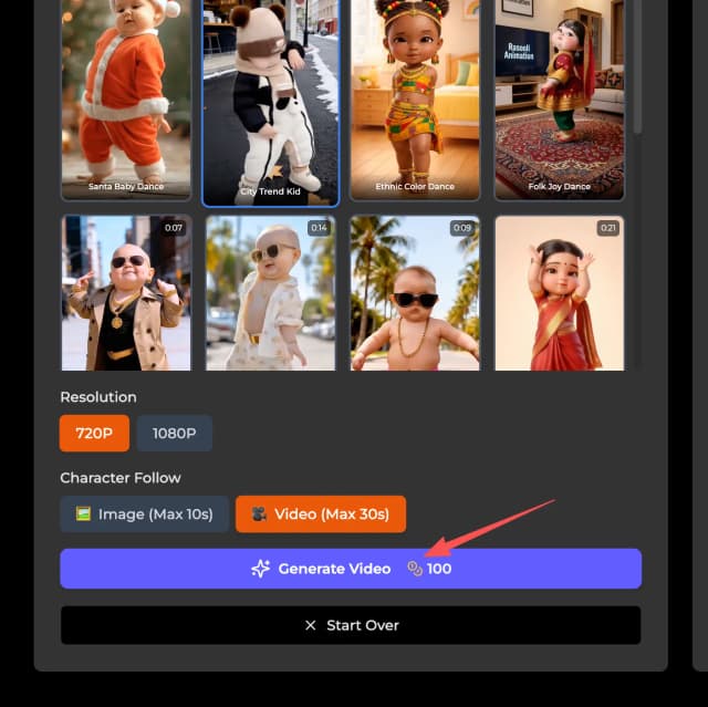 Generate AI Baby Dance Video